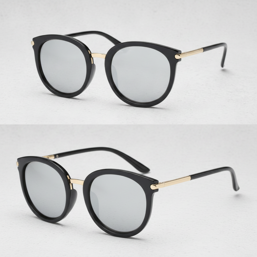 Retro Cat Eye Sunglasses for Women with Frames and Mirrored Lenses, in 6style
