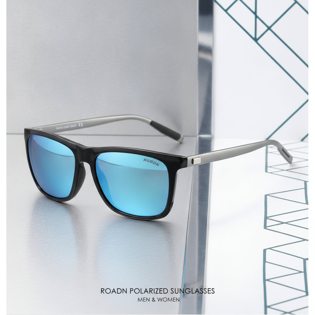Wayfarer Sunglasses Black Polarized TAC Lenses Plastic Metal Frame For Men and Women