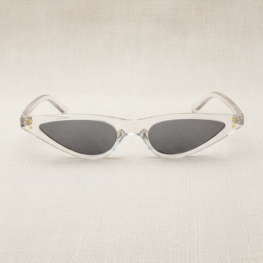 Ladies Retro Brown Cat Eye Polarized Sunglasses PC Polycarbonate Frame AC Resin Lens