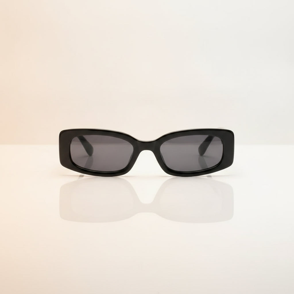 Women's Rectangular Vintage Party Sunglasses Concave Shape AC Lenses PC Frame