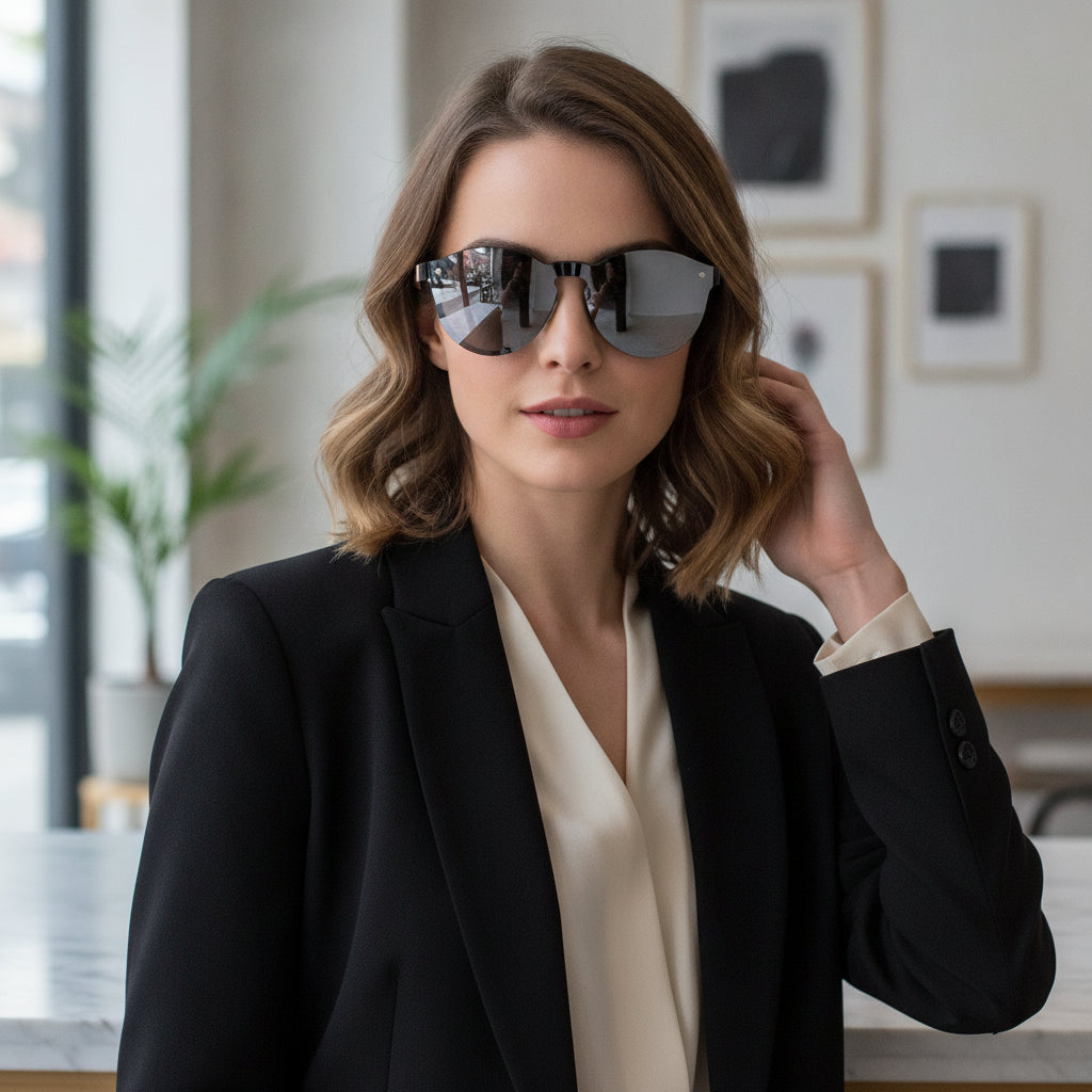 Black Plastic Frame Round UV400 PC Lens Color Film Gradient Vintage Fashion Retro Sunglasses for Men And Women