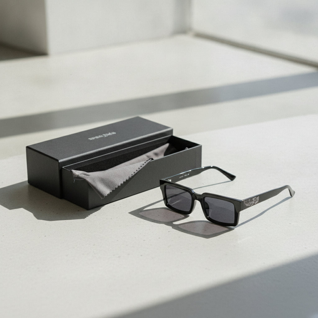 Retro Rectangular Oversized Pink Gradient Sunglasses For Men And Women UVA UVB Protection