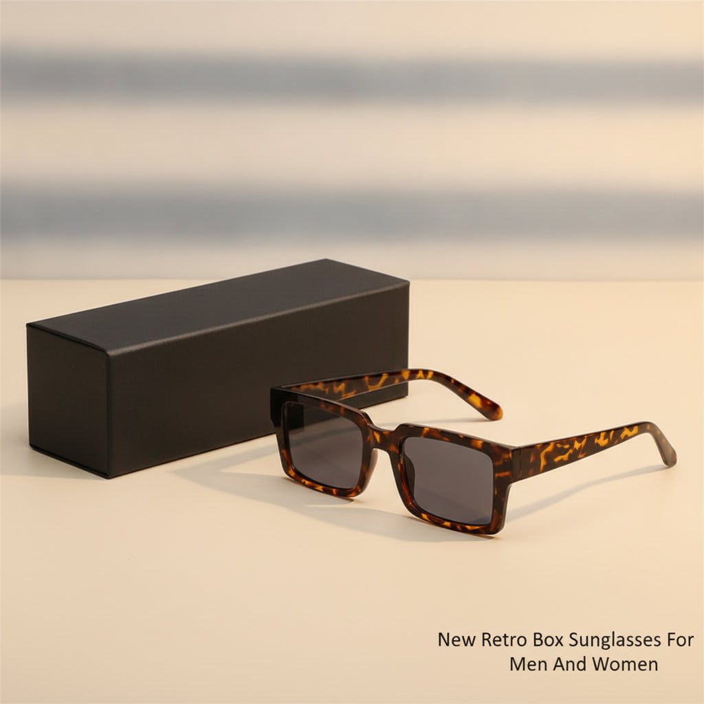 Retro Rectangular Oversized Pink Sunglasses For Men And Women UVA UVB Protection, in Douhua