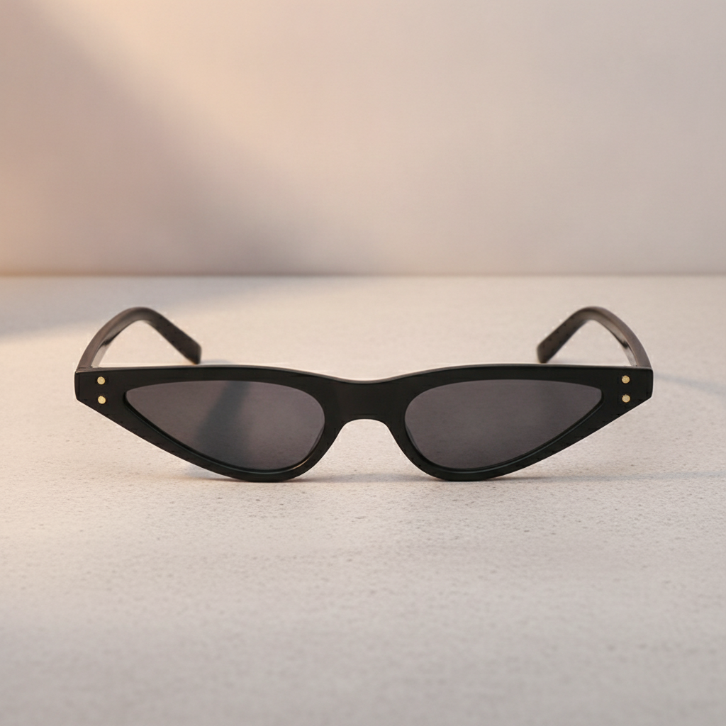 Ladies Retro Brown Cat Eye Polarized Sunglasses PC Polycarbonate Frame AC Resin Lens