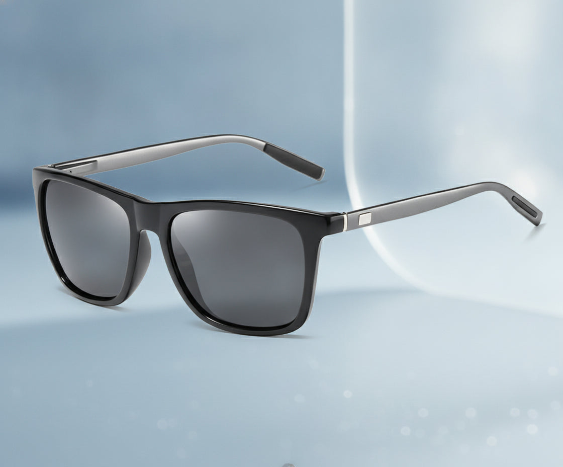 Wayfarer Sunglasses Black Polarized TAC Lenses Plastic Metal Frame For Men and Women