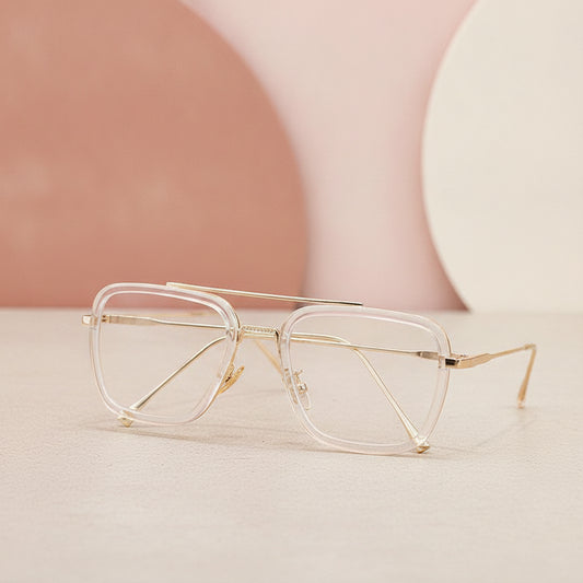 Retro Square Oversized Sunglasses for Men and Women with UV400 Protection PC Lenses Metal Frame