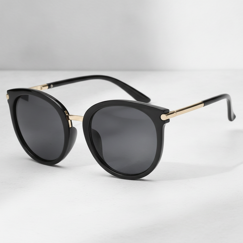 Retro Cat Eye Sunglasses for Women with Frames and Mirrored Lenses, in 1style