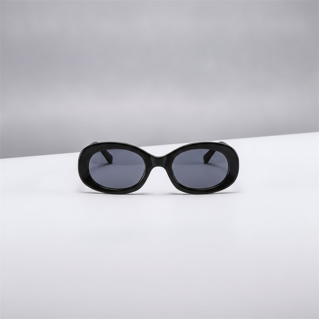 Mi Nail Fashion Personality Oversized Oval Sunglasses AC Lenses PC Frame Metal Hinge