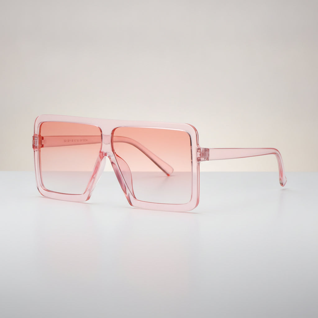 Fashion Square Oversized Sunglasses AC Lens UV400 Protection Durable PC Frame, in C6style