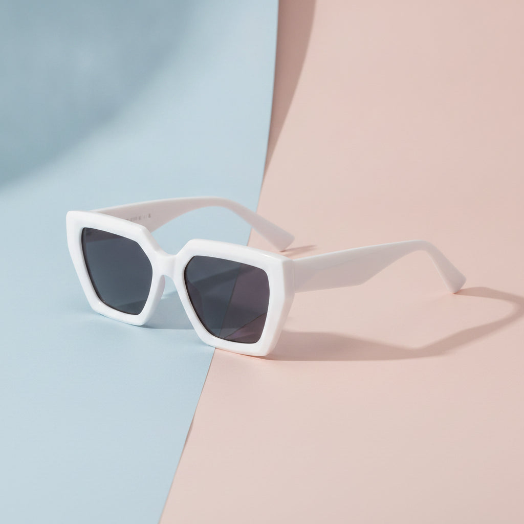 Small Frame Rectangular Sunglasses Red PC Lens PC Frame Full Frame UV400 for Fashion Commute